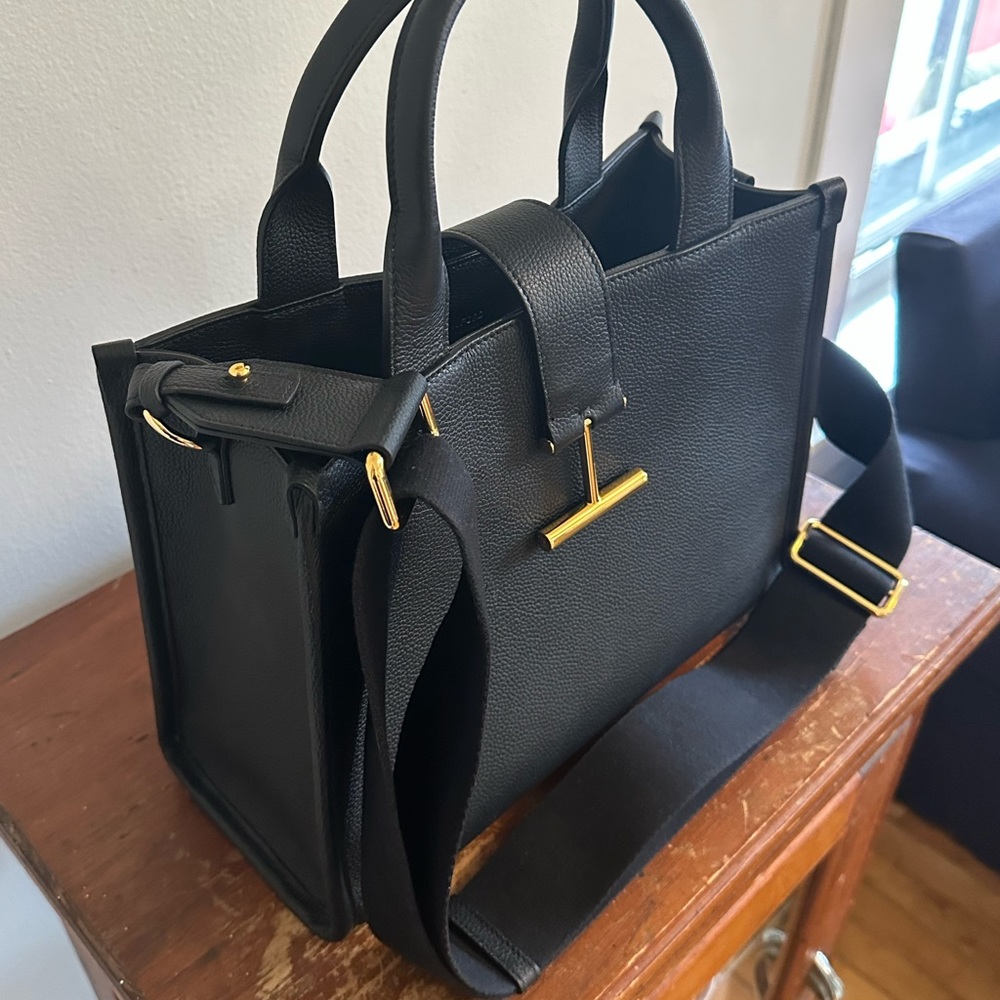 Tom Ford Grain Leather Tara Medium Top Handle